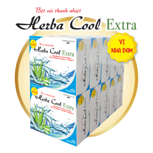 Bột Sủi Thanh Thiệt Herba Cool Extra - Vị Nha Đam (Lốc 10 hộp x 5 gói x 7g)