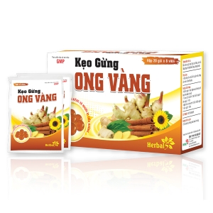 Thực phẩm bảo vệ sức khỏe: KẸO GỪNG ONG VÀNG 